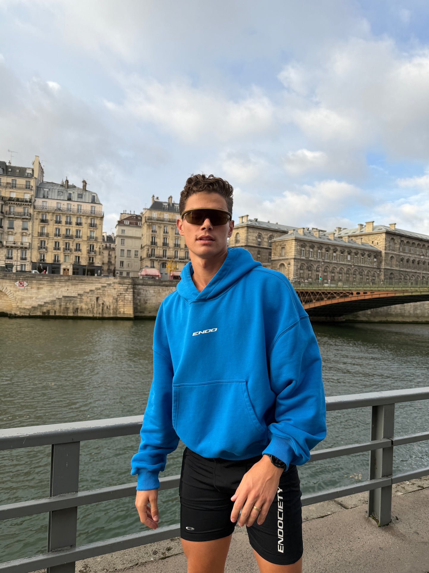 Heavy Weight Cobalt Blue Hoodie