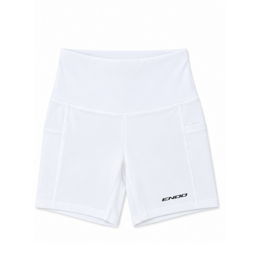 Women's 5" Compression shorts - White