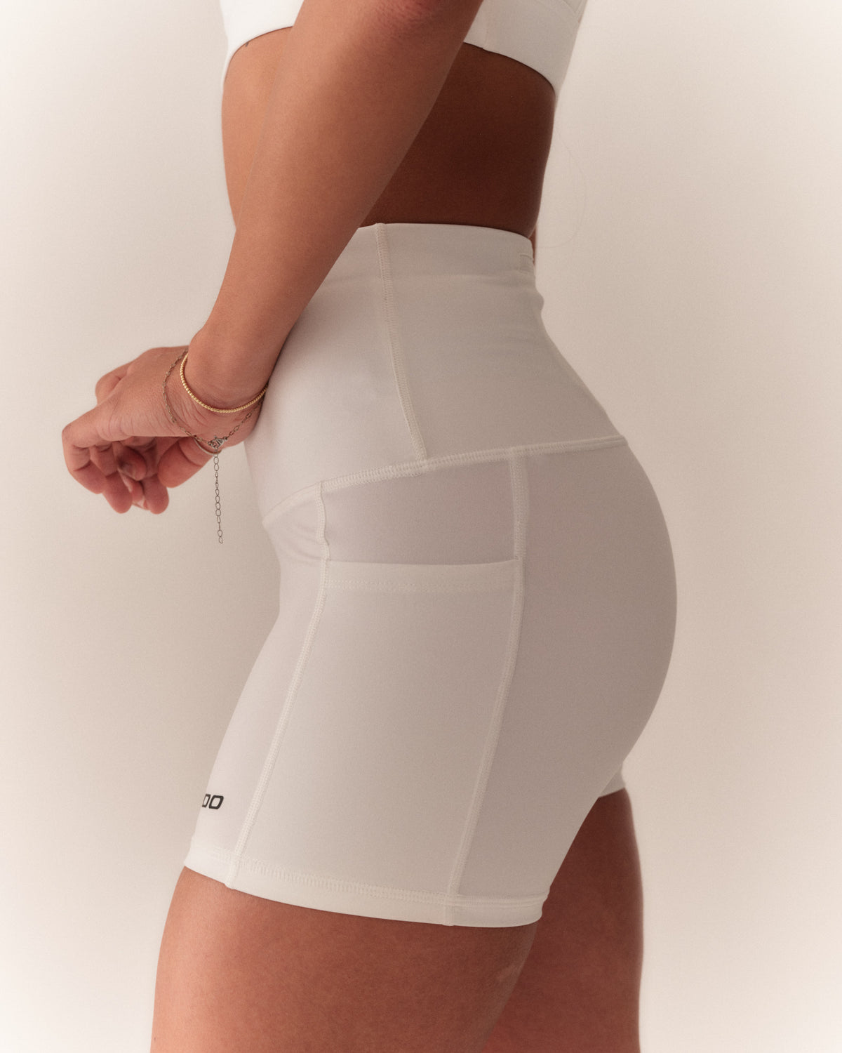 Women's 5" Compression shorts - White