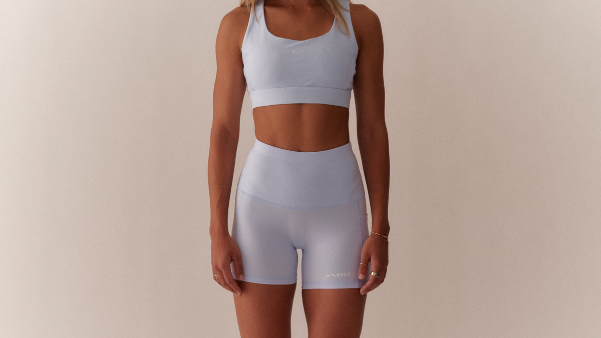 Women's 5" Compression shorts - Sky Blue